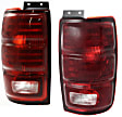 Driver and Passenger Side Halogen Tail Light, Without bulb(s), OE Replacement