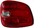 Driver and Passenger Side Halogen Tail Light, Without bulb(s), OE Replacement