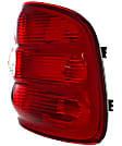 Driver and Passenger Side Halogen Tail Light, Without bulb(s), OE Replacement