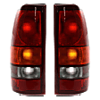 Driver and Passenger Side Tail Lights, with Bulbs, Halogen, Fleetside