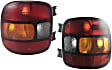 Driver and Passenger Side Tail Lights, without Bulb, Halogen, Stepside