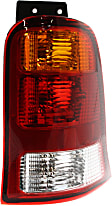 Driver and Passenger Side Halogen Tail Light, Without bulb(s), OE Replacement