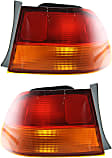 Driver and Passenger Side, Outer Halogen Tail Light, Without bulb(s), OE Replacement