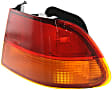 Driver and Passenger Side, Outer Halogen Tail Light, Without bulb(s), OE Replacement