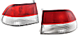 2000 Honda Civic EX - Driver and Passenger Side, Outer Halogen Tail Light, Without bulb(s), 2-Door Mounted On Body, OE Replacement, Coupe