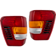1999 Jeep Grand Cherokee - Driver and Passenger Side Halogen Tail Light, Without bulb(s), OE Replacement
