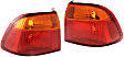 Driver and Passenger Side, Outer Halogen Tail Light, Without bulb(s), OE Replacement