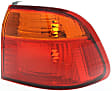 Driver and Passenger Side, Outer Halogen Tail Light, Without bulb(s), OE Replacement