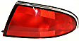 Driver and Passenger Side Halogen Tail Light, Without bulb(s), OE Replacement