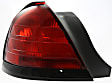 Driver and Passenger Side Halogen Tail Light, Without bulb(s), OE Replacement