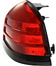 Driver and Passenger Side Halogen Tail Light, Without bulb(s), OE Replacement