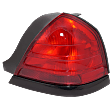 Driver and Passenger Side Halogen Tail Light, Without bulb(s), OE Replacement, CAPA Certified