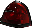 Driver and Passenger Side Halogen Tail Light, Without bulb(s), OE Replacement
