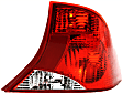 Driver and Passenger Side Halogen Tail Light, Without bulb(s), OE Replacement