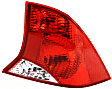 Driver and Passenger Side Halogen Tail Light, Without bulb(s), OE Replacement