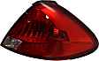 Driver and Passenger Side Halogen Tail Light, Without bulb(s), OE Replacement