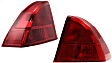 Driver and Passenger Side, Outer Halogen Tail Light, With bulb(s), OE Replacement