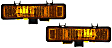 Front, Driver and Passenger Side Turn Signal Light, Without bulb(s)