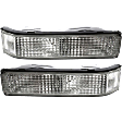 Front, Driver and Passenger Side Turn Signal Lights, without Bulb, For Models with Sealed Beam Headlights