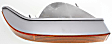 Front, Driver and Passenger Side Turn Signal Lights, Without bulb(s)