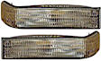 Front, Driver and Passenger Side Turn Signal Light, Without bulb(s)