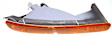 Front, Driver and Passenger Side Turn Signal Light, With bulb(s)