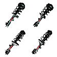 SET-1331900L-C Front and Rear, Driver and Passenger Side Fully Loaded Strut