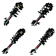 SET-1332331L-C Front and Rear, Driver and Passenger Side Fully Loaded Strut