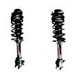 SET-1332332L-R Rear, Driver and Passenger Side Fully Loaded Strut