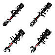 SET-1333376L-C Front and Rear, Driver and Passenger Side Fully Loaded Strut