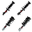 SET-1333582L-C Front and Rear, Driver and Passenger Side Fully Loaded Strut