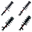 SET-1333592L-C Front and Rear, Driver and Passenger Side Fully Loaded Strut