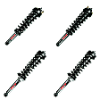 SET-1335519L-C Front and Rear, Driver and Passenger Side Fully Loaded Strut