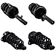 SET-1335589L-C Front and Rear, Driver and Passenger Side Fully Loaded Strut, FWD