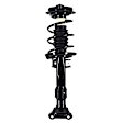 SET-1337061-F Front, Driver and Passenger Side Fully Loaded Strut - Set of 2, Fits Coupe