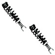 SET-1345567-F Front, Driver and Passenger Side Fully Loaded Strut, 4WD