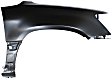 Front, Driver and Passenger Side Fenders, With body cladding holes