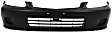 2000 Honda Civic EX - Front and Rear Primed Bumper Cover, Sedan, Canada/USA or Japan Built Vehicle