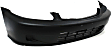 2000 Honda Civic EX - Front and Rear Primed Bumper Cover, Sedan, Canada/USA or Japan Built Vehicle