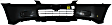 2000 Honda Civic EX - Front and Rear Primed Bumper Cover, Sedan, Canada/USA or Japan Built Vehicle