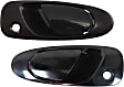 1993-1997 Honda Civic del Sol - Front, Driver and Passenger Side Exterior Door Handles, Textured Black, With Key Hole