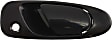 1993-1997 Honda Civic del Sol - Front, Driver and Passenger Side Exterior Door Handles, Textured Black, With Key Hole