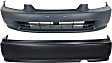 1996-1998 Honda Civic - Front and Rear Primed Bumper Cover