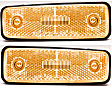Front, Driver and Passenger Side Side Marker With bulb(s)