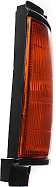 Driver and Passenger Side Corner Lights, With Bulb, With Black Trim