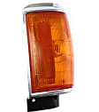 Driver and Passenger Side Corner Lights, With Bulb, With Chrome Trim