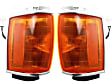 Driver and Passenger Side Halogen Corner Light, With bulb(s)