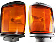 Driver and Passenger Side Corner Lights, With Bulb, With Gray Trim