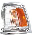 Driver and Passenger Side Corner Lights, With Bulb, With Chrome Trim