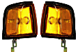 Driver and Passenger Side Halogen Corner Light, With bulb(s)